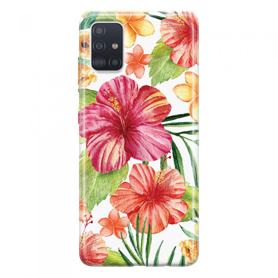 SAMSUNG - Galaxy A71 - Soft Clear Case - Tropical Vibes