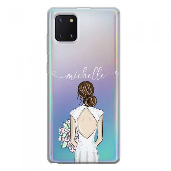SAMSUNG - Galaxy Note 10 Lite - Soft Clear Case - Bride To Be Brunette II.