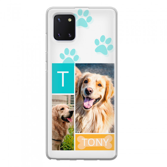 SAMSUNG - Galaxy Note 10 Lite - Soft Clear Case - Dog Collage
