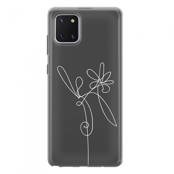 SAMSUNG - Galaxy Note 10 Lite - Soft Clear Case - Flower In The Dark