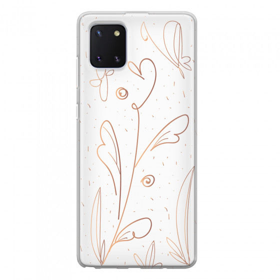 SAMSUNG - Galaxy Note 10 Lite - Soft Clear Case - Flowers In Style