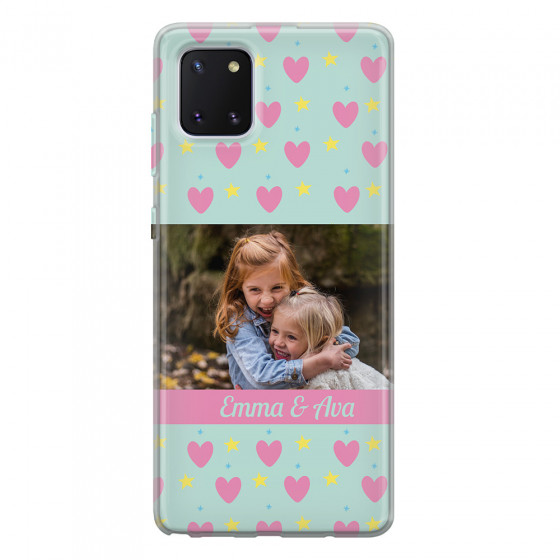 SAMSUNG - Galaxy Note 10 Lite - Soft Clear Case - Heart Shaped Photo