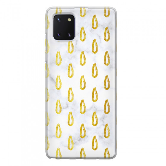 SAMSUNG - Galaxy Note 10 Lite - Soft Clear Case - Marble Drops