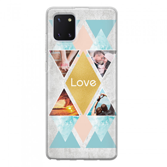 SAMSUNG - Galaxy Note 10 Lite - Soft Clear Case - Triangle Love Photo