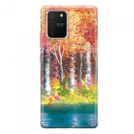 SAMSUNG - Galaxy S10 Lite - Soft Clear Case - Calm Birch Trees