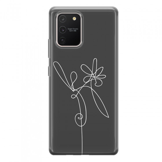 SAMSUNG - Galaxy S10 Lite - Soft Clear Case - Flower In The Dark