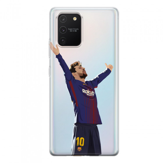 SAMSUNG - Galaxy S10 Lite - Soft Clear Case - For Barcelona Fans