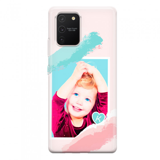 SAMSUNG - Galaxy S10 Lite - Soft Clear Case - Kids Initial Photo
