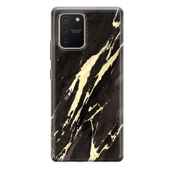 SAMSUNG - Galaxy S10 Lite - Soft Clear Case - Marble Ivory Black
