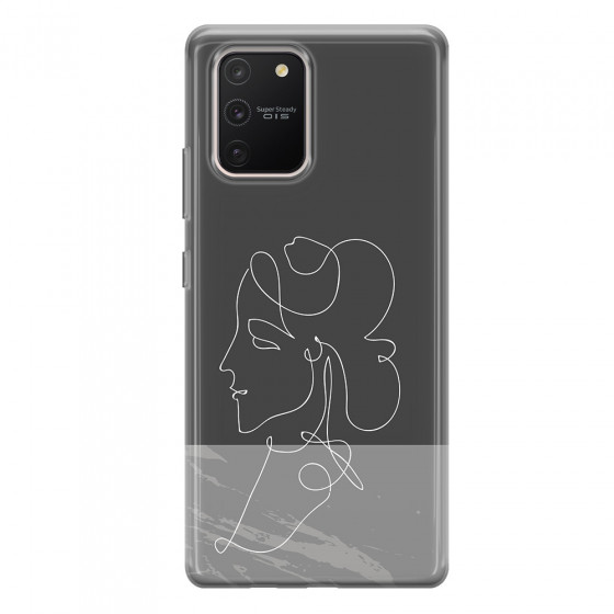 SAMSUNG - Galaxy S10 Lite - Soft Clear Case - Miss Marble