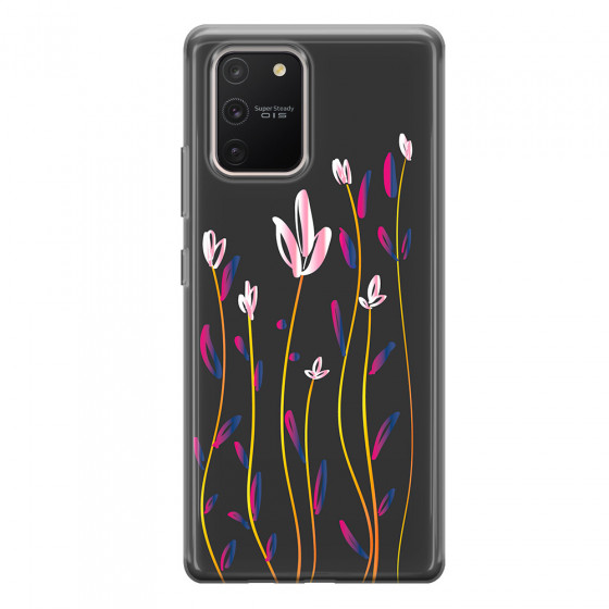 SAMSUNG - Galaxy S10 Lite - Soft Clear Case - Pink Tulips