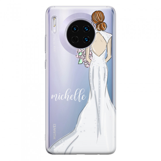 HUAWEI - Mate 30 - Soft Clear Case - Bride To Be Redhead