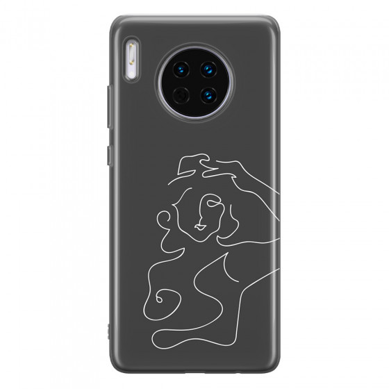 HUAWEI - Mate 30 - Soft Clear Case - Grey Silhouette