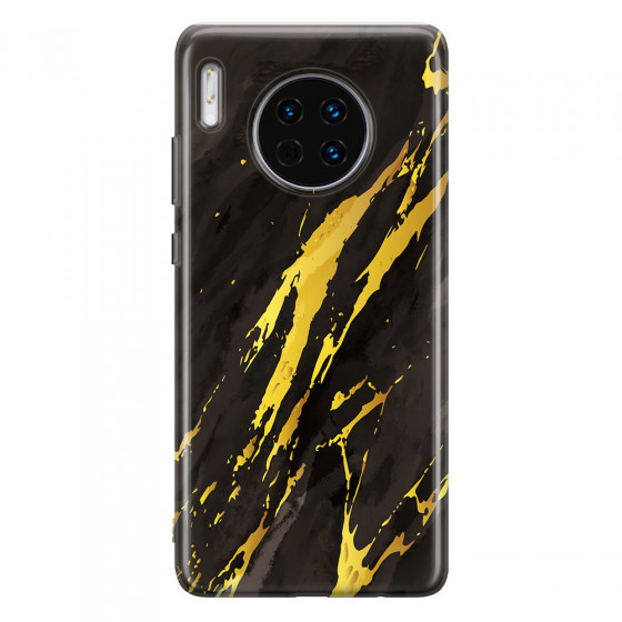 HUAWEI - Mate 30 - Soft Clear Case - Marble Castle Black