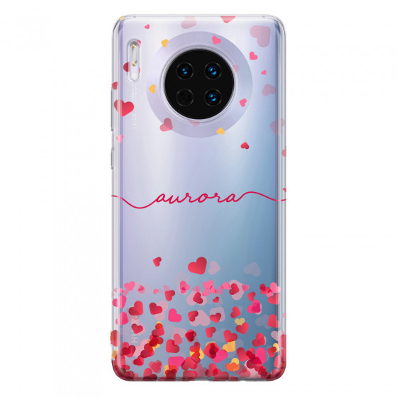 HUAWEI - Mate 30 - Soft Clear Case - Scattered Hearts