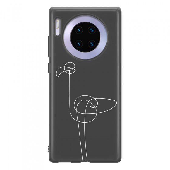 HUAWEI - Mate 30 Pro - Soft Clear Case - Flamingo Drawing