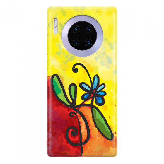 HUAWEI - Mate 30 Pro - Soft Clear Case - Flower in Picasso Style