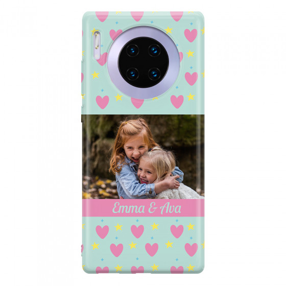 HUAWEI - Mate 30 Pro - Soft Clear Case - Heart Shaped Photo