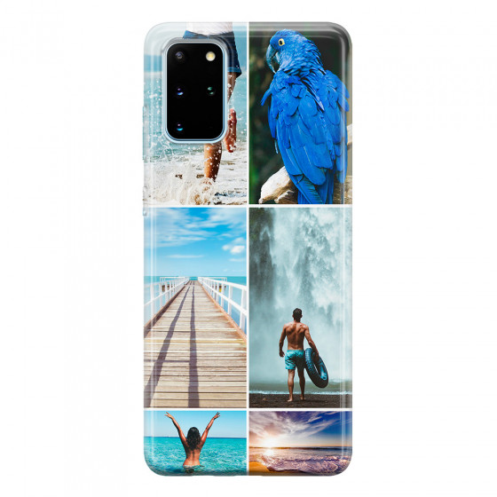 SAMSUNG - Galaxy S20 Plus - Soft Clear Case - Collage of 6