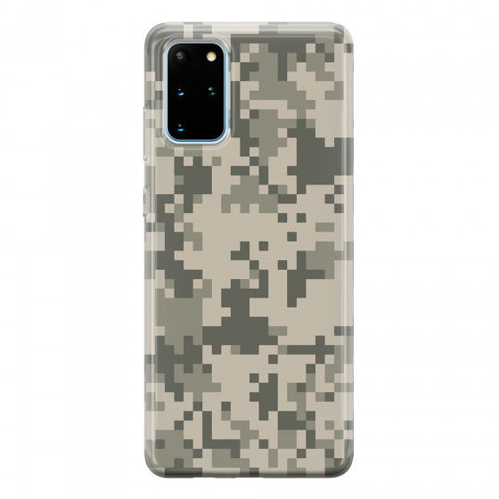 SAMSUNG - Galaxy S20 Plus - Soft Clear Case - Digital Camouflage