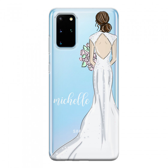 SAMSUNG - Galaxy S20 - Soft Clear Case - Bride To Be Brunette