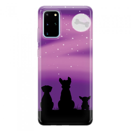SAMSUNG - Galaxy S20 - Soft Clear Case - Dog's Desire Violet Sky