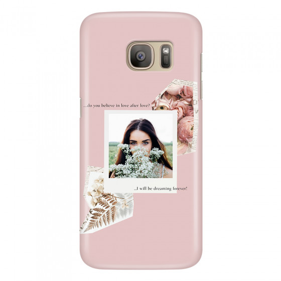 SAMSUNG - Galaxy S7 - 3D Snap Case - Vintage Pink Collage Phone Case