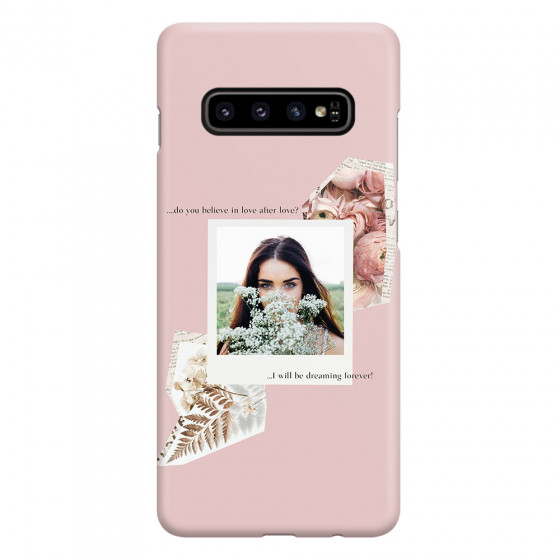 SAMSUNG - Galaxy S10 - 3D Snap Case - Vintage Pink Collage Phone Case