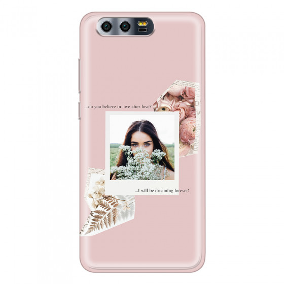 HONOR - Honor 9 - Soft Clear Case - Vintage Pink Collage Phone Case