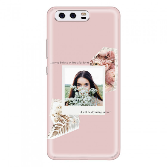 HUAWEI - P10 - Soft Clear Case - Vintage Pink Collage Phone Case