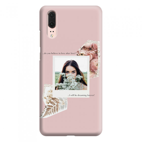 HUAWEI - P20 - 3D Snap Case - Vintage Pink Collage Phone Case