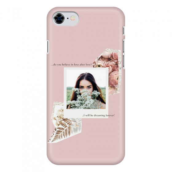 APPLE - iPhone 8 - 3D Snap Case - Vintage Pink Collage Phone Case