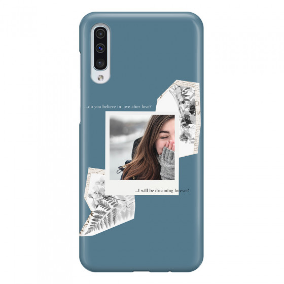 SAMSUNG - Galaxy A70 - 3D Snap Case - Vintage Blue Collage Phone Case