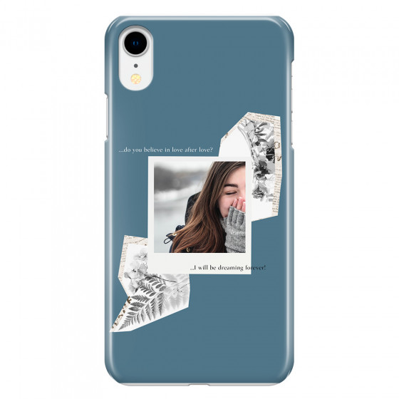 APPLE - iPhone XR - 3D Snap Case - Vintage Blue Collage Phone Case