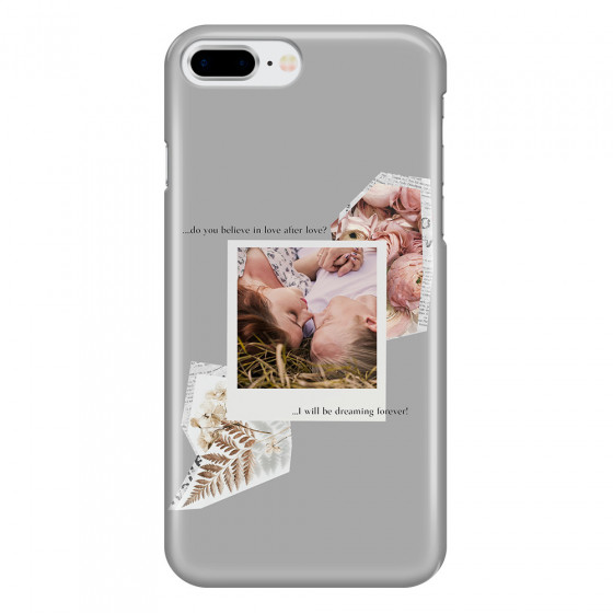 APPLE - iPhone 7 Plus - 3D Snap Case - Vintage Grey Collage Phone Case
