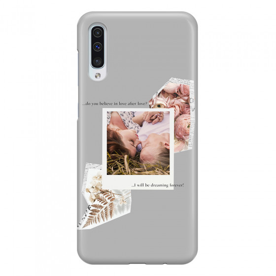 SAMSUNG - Galaxy A70 - 3D Snap Case - Vintage Grey Collage Phone Case