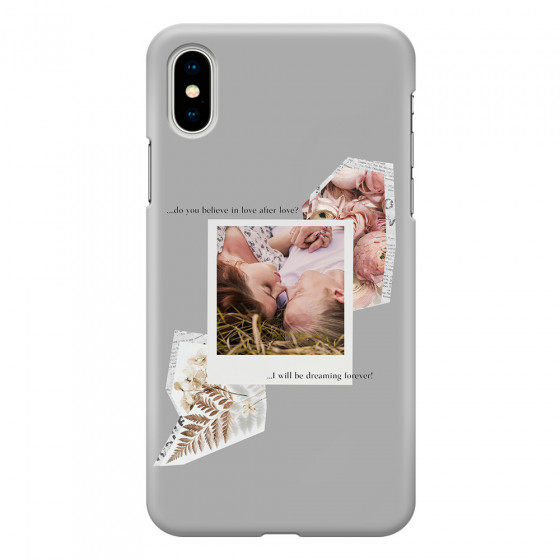 APPLE - iPhone X - 3D Snap Case - Vintage Grey Collage Phone Case