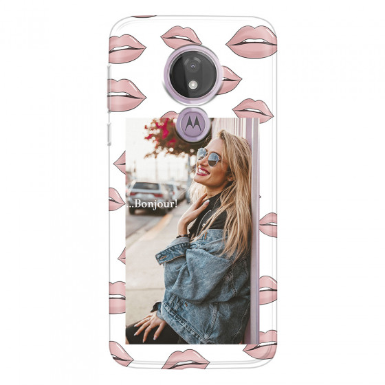 MOTOROLA by LENOVO - Moto G7 Power - Soft Clear Case - Teenage Kiss Phone Case