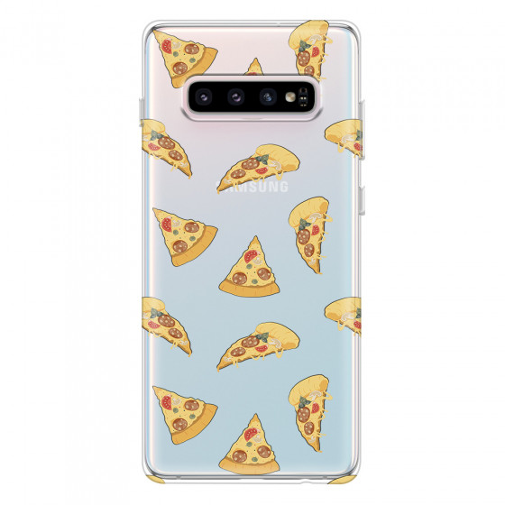 SAMSUNG - Galaxy S10 - Soft Clear Case - Pizza Phone Case