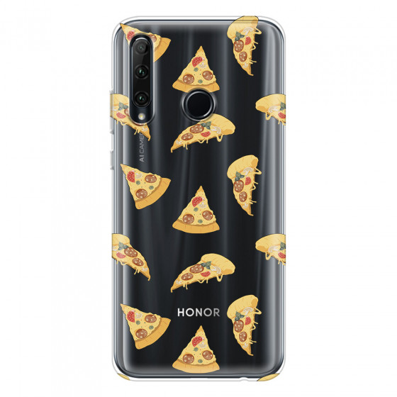 HONOR - Honor 20 lite - Soft Clear Case - Pizza Phone Case