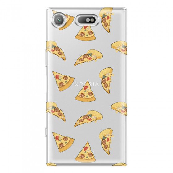SONY - Sony Xperia XZ1 Compact - Soft Clear Case - Pizza Phone Case