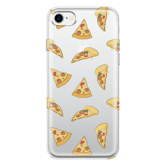 APPLE - iPhone 7 - Soft Clear Case - Pizza Phone Case