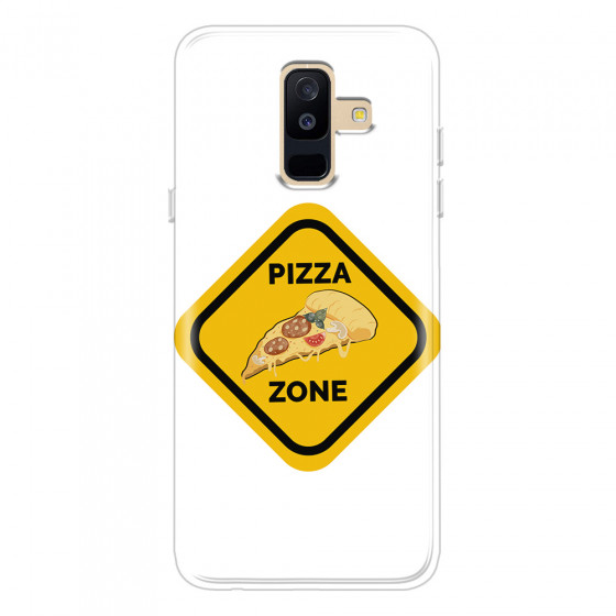 SAMSUNG - Galaxy A6 Plus 2018 - Soft Clear Case - Pizza Zone Phone Case