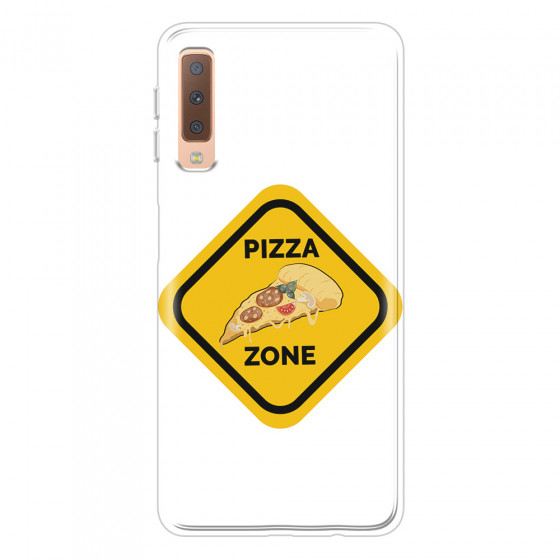 SAMSUNG - Galaxy A7 2018 - Soft Clear Case - Pizza Zone Phone Case