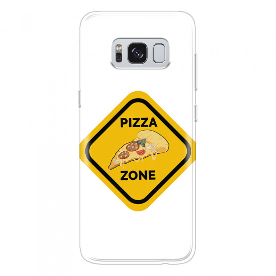 SAMSUNG - Galaxy S8 Plus - Soft Clear Case - Pizza Zone Phone Case