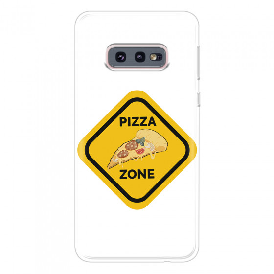 SAMSUNG - Galaxy S10e - Soft Clear Case - Pizza Zone Phone Case