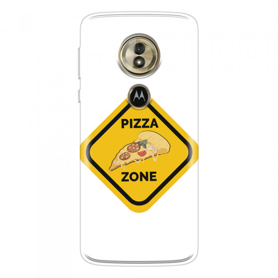 MOTOROLA by LENOVO - Moto G6 Play - Soft Clear Case - Pizza Zone Phone Case