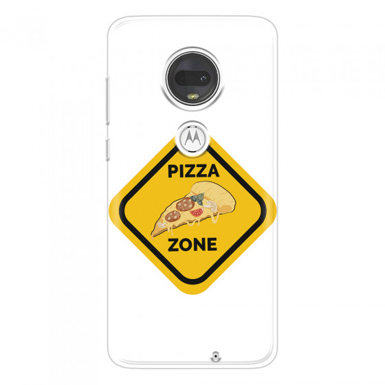 MOTOROLA by LENOVO - Moto G7 - Soft Clear Case - Pizza Zone Phone Case