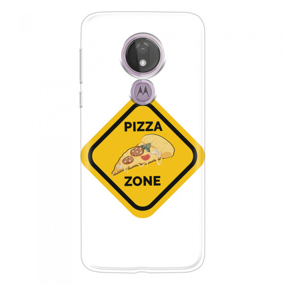 MOTOROLA by LENOVO - Moto G7 Power - Soft Clear Case - Pizza Zone Phone Case