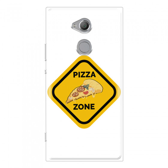 SONY - Sony Xperia XA2 Ultra - Soft Clear Case - Pizza Zone Phone Case